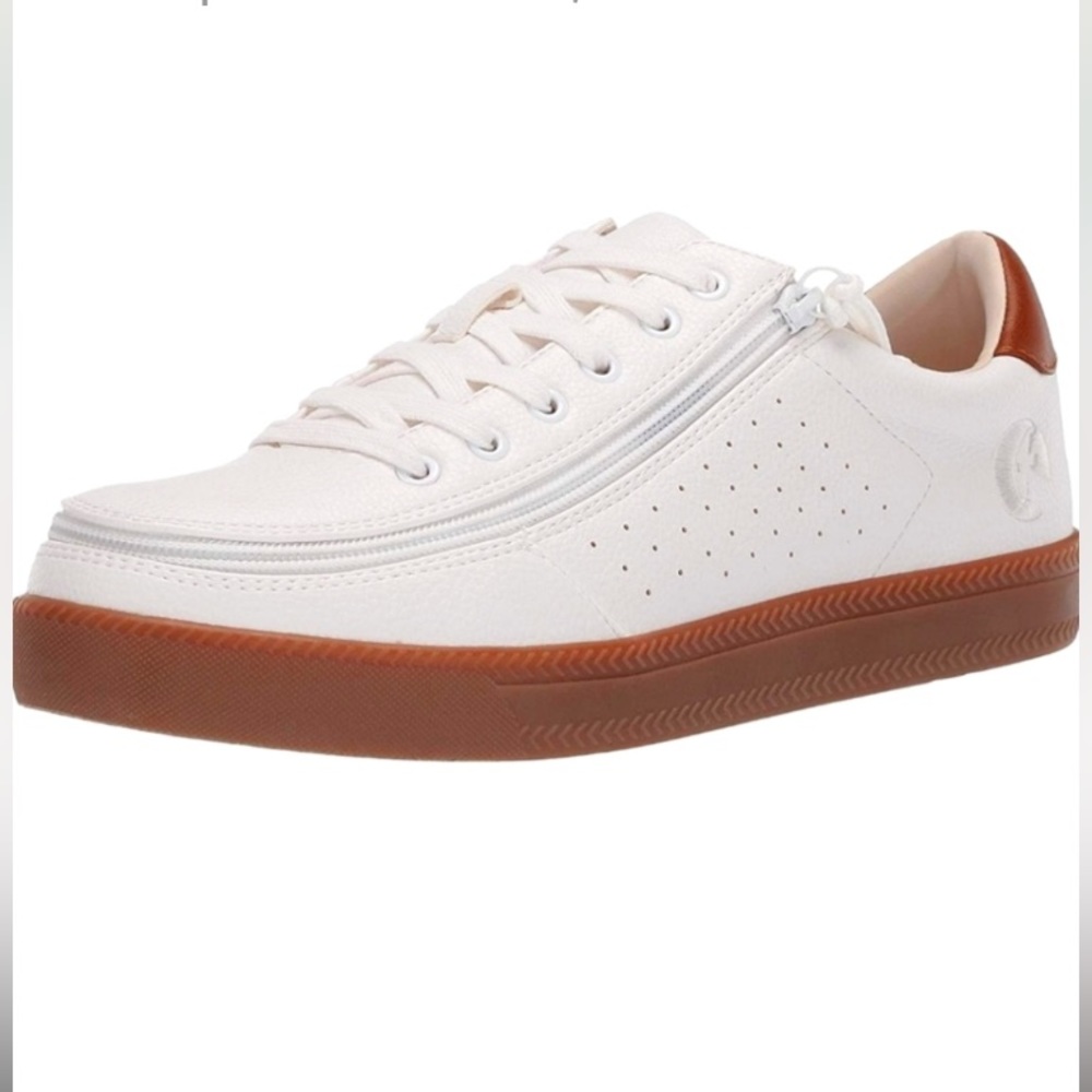 Everyhuman Billy Footwear Low Rise Men’s Full Zip Sneaker (White)